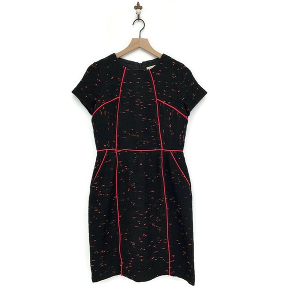 Shoshanna Dresses & Skirts - Shoshanna Ayala Neon Piping Tweed Sheath Dress 6